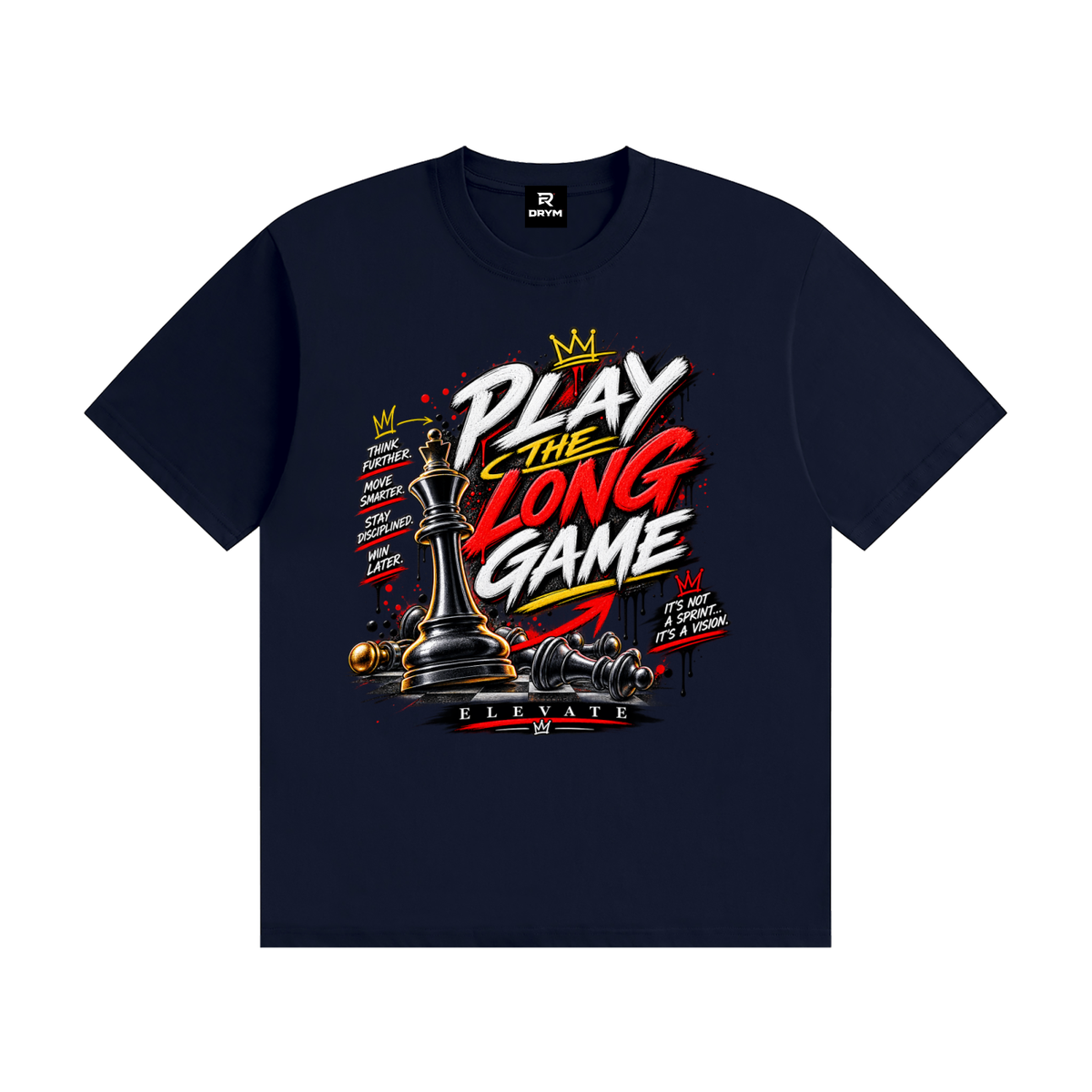 TheLongGame,Urban,Fashion,Clothing,motivational,streetwear,chessShirt,mindSet