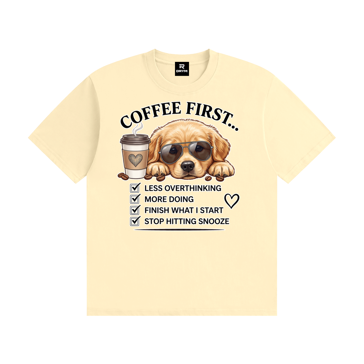 Coffee First Cotton T-Shirt