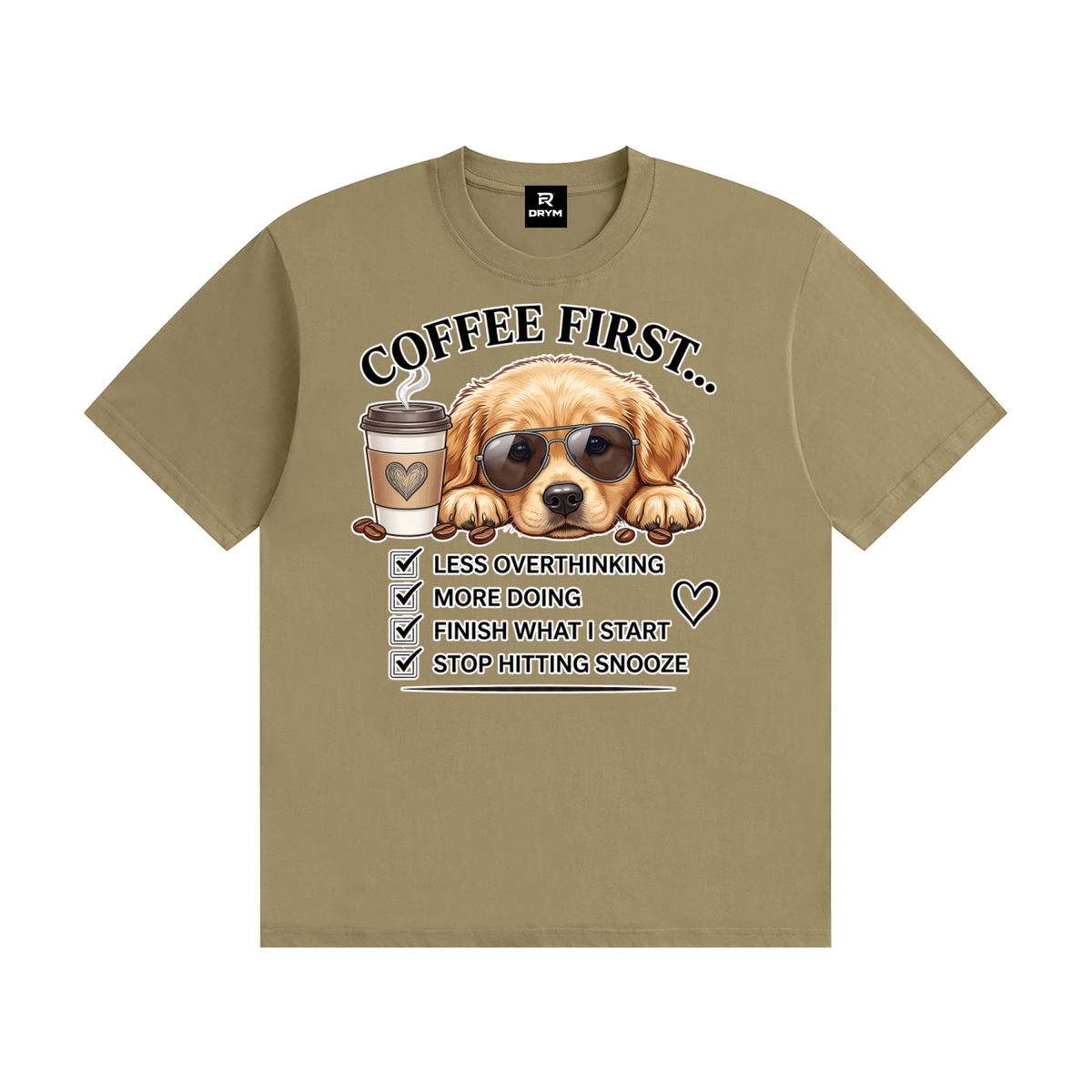 Coffee First Cotton T-Shirt