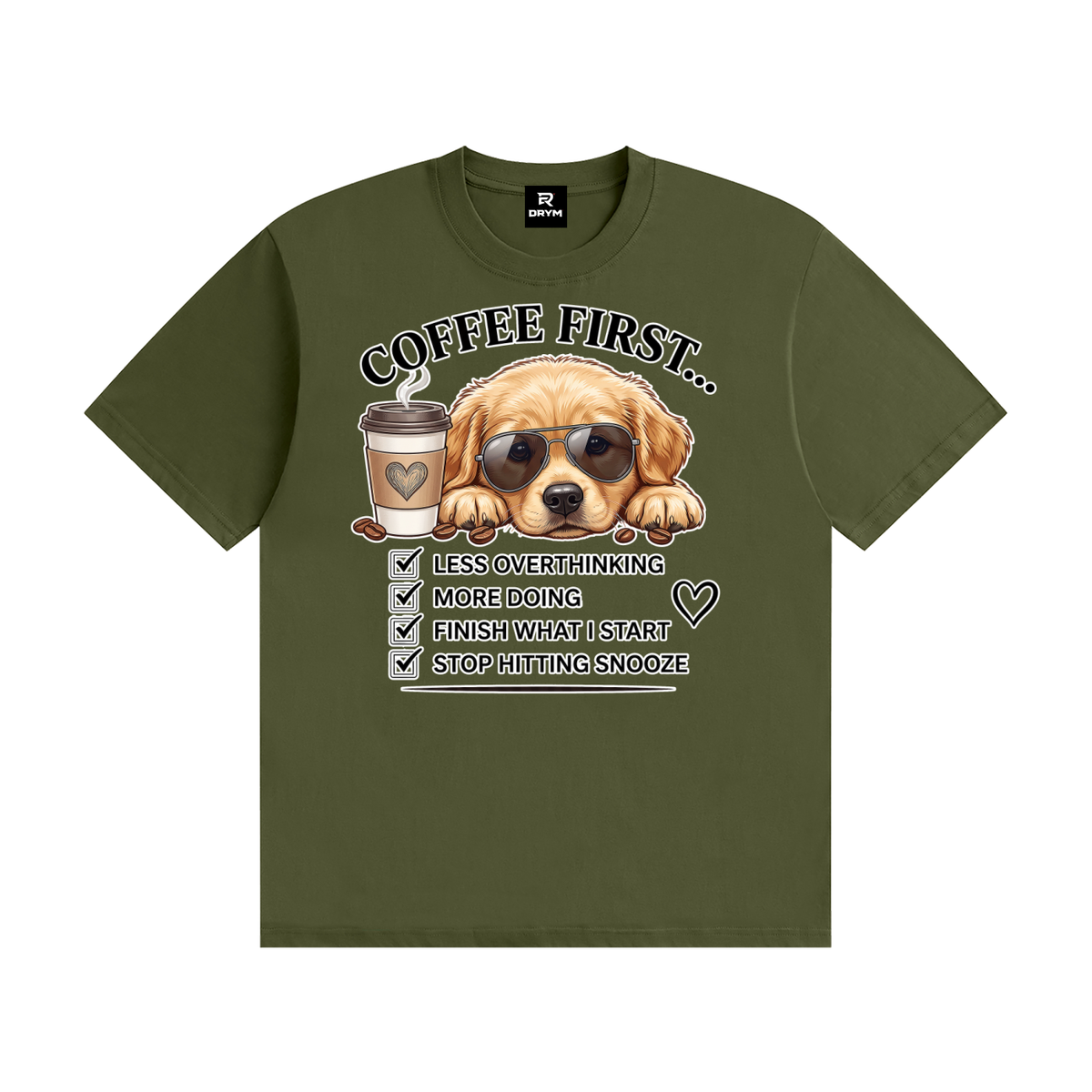 Coffee First Cotton T-Shirt