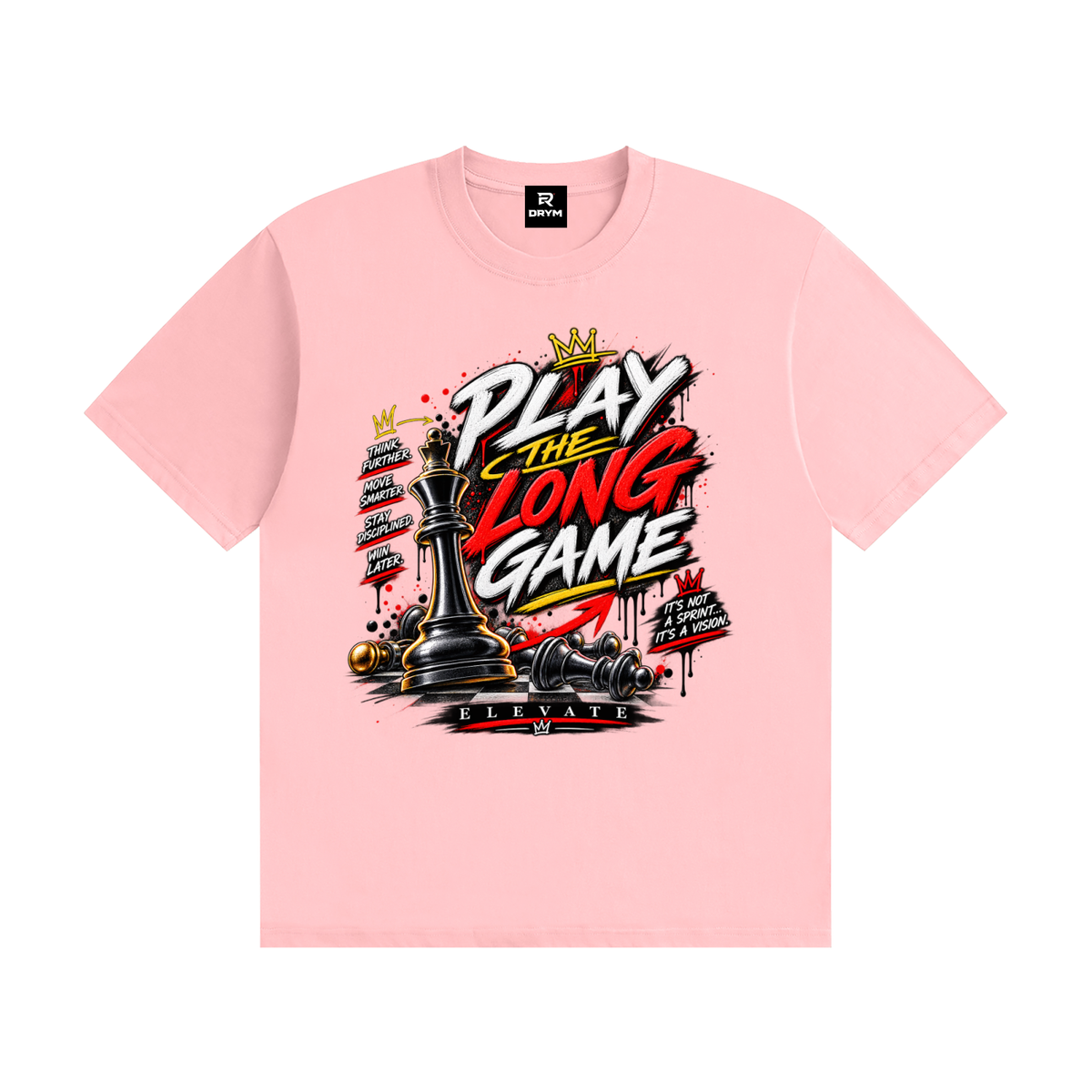 TheLongGame,Urban,Fashion,Clothing,motivational,streetwear,chessShirt,mindSet