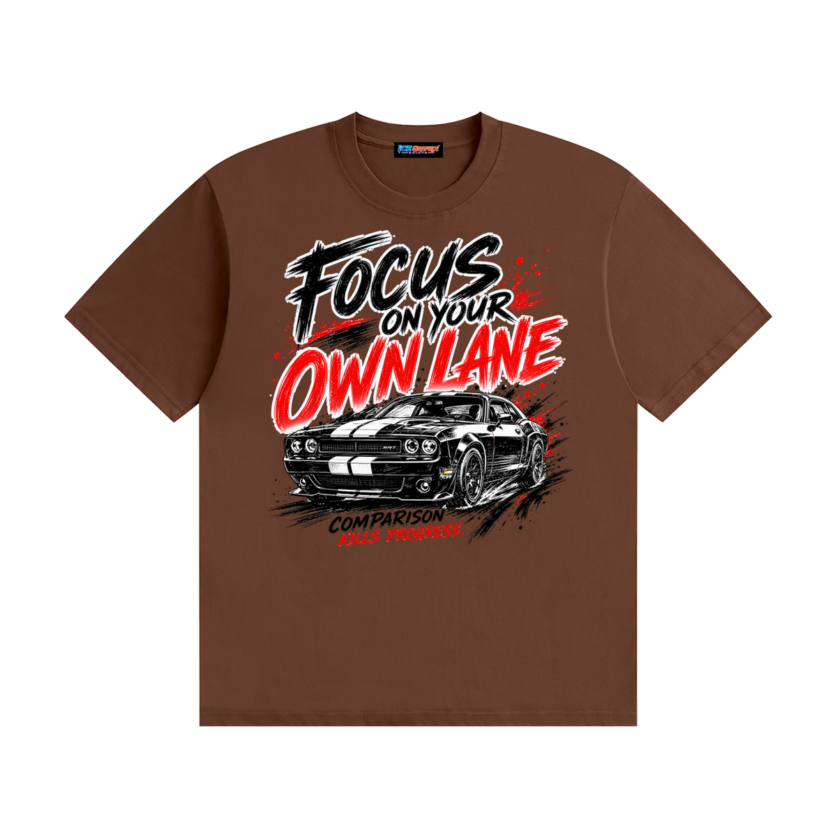 car,shirt,focus,graphic