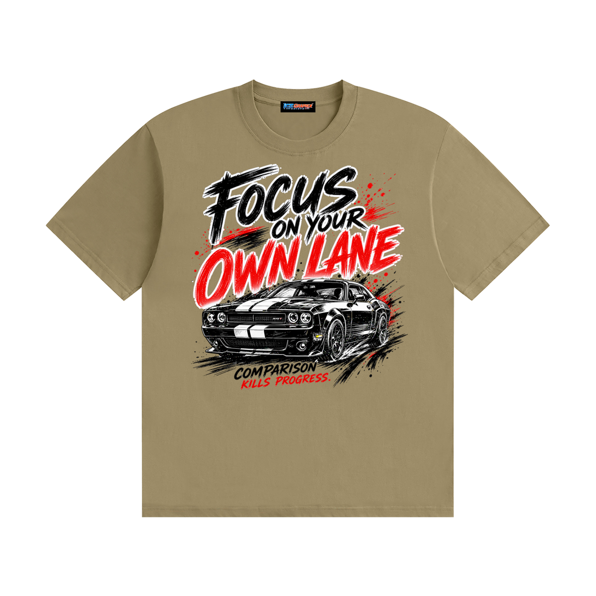 car,shirt,focus,graphic