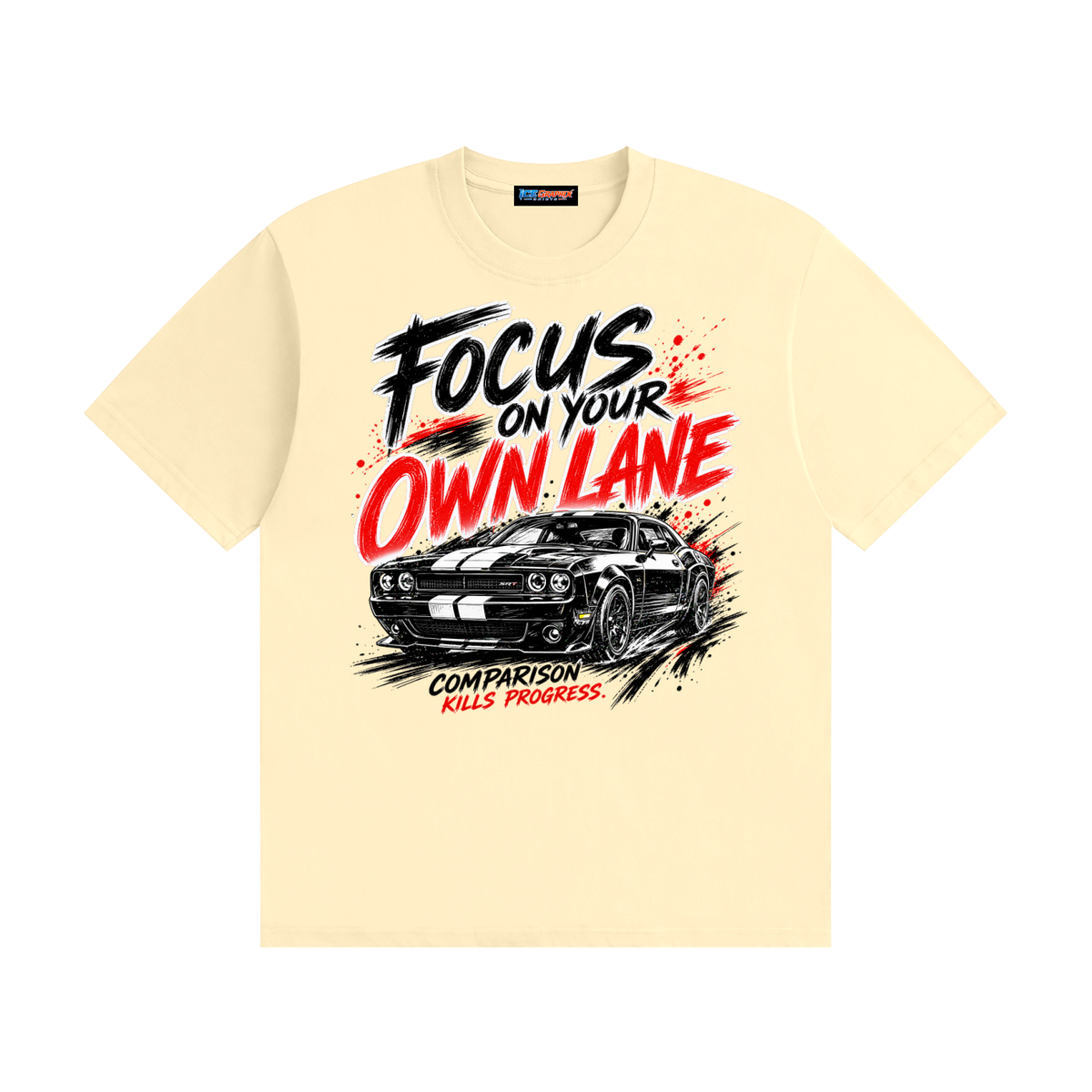 car,shirt,focus,graphic