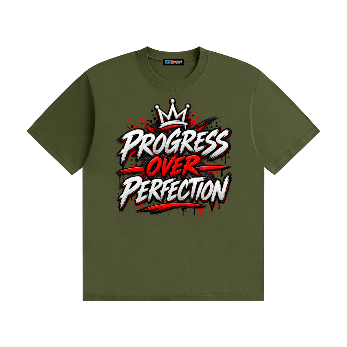 Progress Over Perfection Seamless Cotton T-Shirt