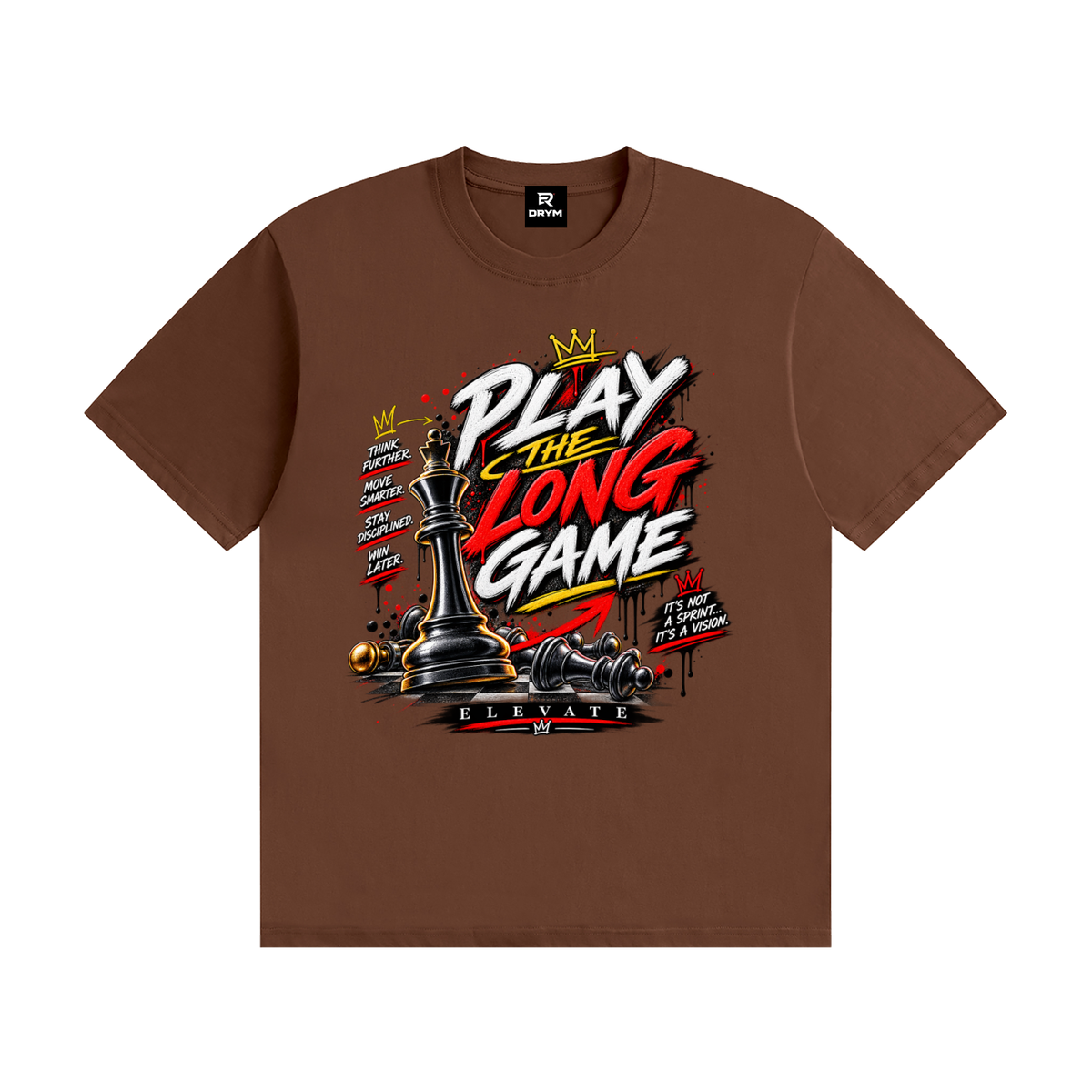 TheLongGame,Urban,Fashion,Clothing,motivational,streetwear,chessShirt,mindSet