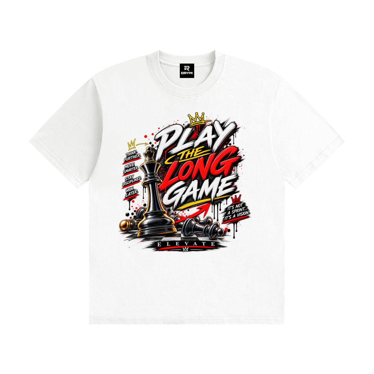 TheLongGame,Urban,Fashion,Clothing,motivational,streetwear,chessShirt,mindSet