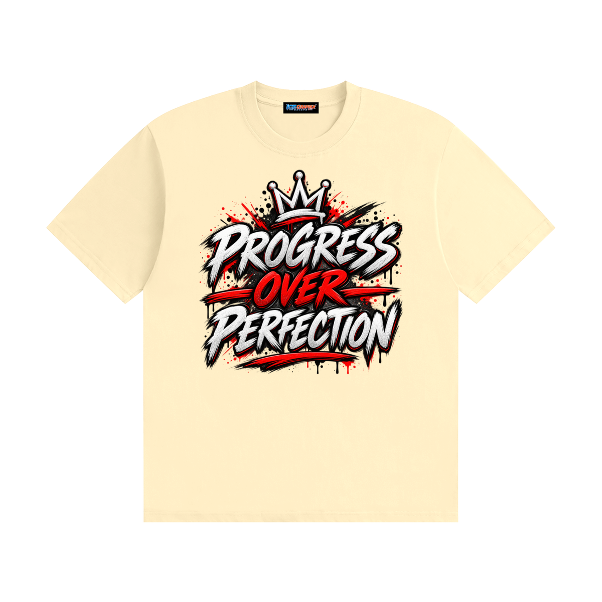 Progress Over Perfection Seamless Cotton T-Shirt