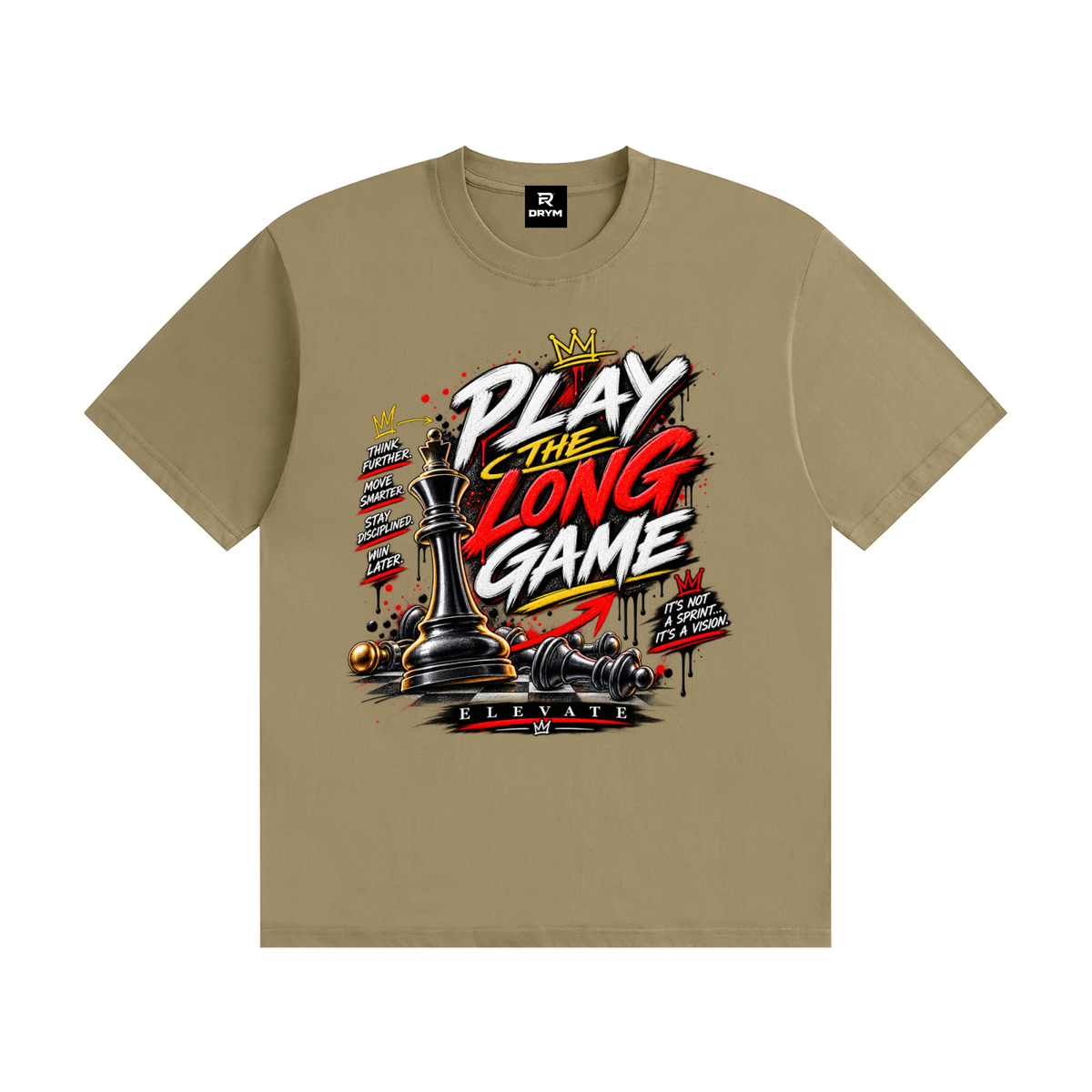 TheLongGame,Urban,Fashion,Clothing,motivational,streetwear,chessShirt,mindSet