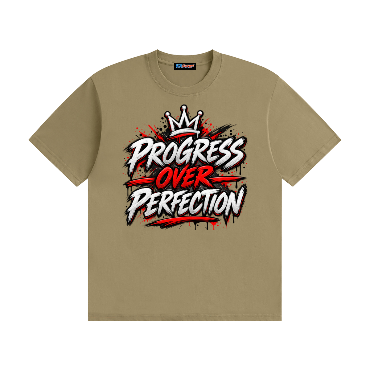 Progress Over Perfection Seamless Cotton T-Shirt