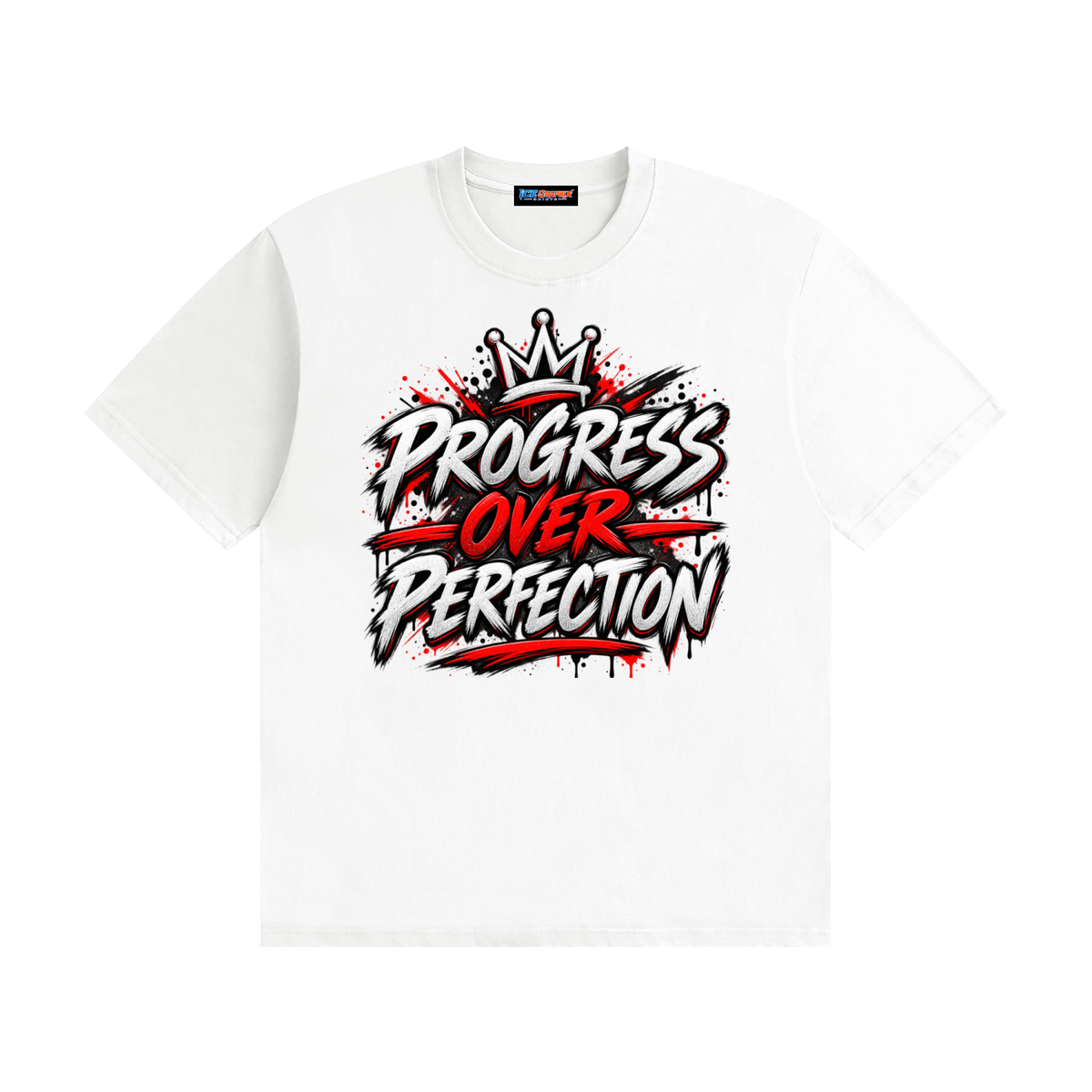 Progress Over Perfection Seamless Cotton T-Shirt
