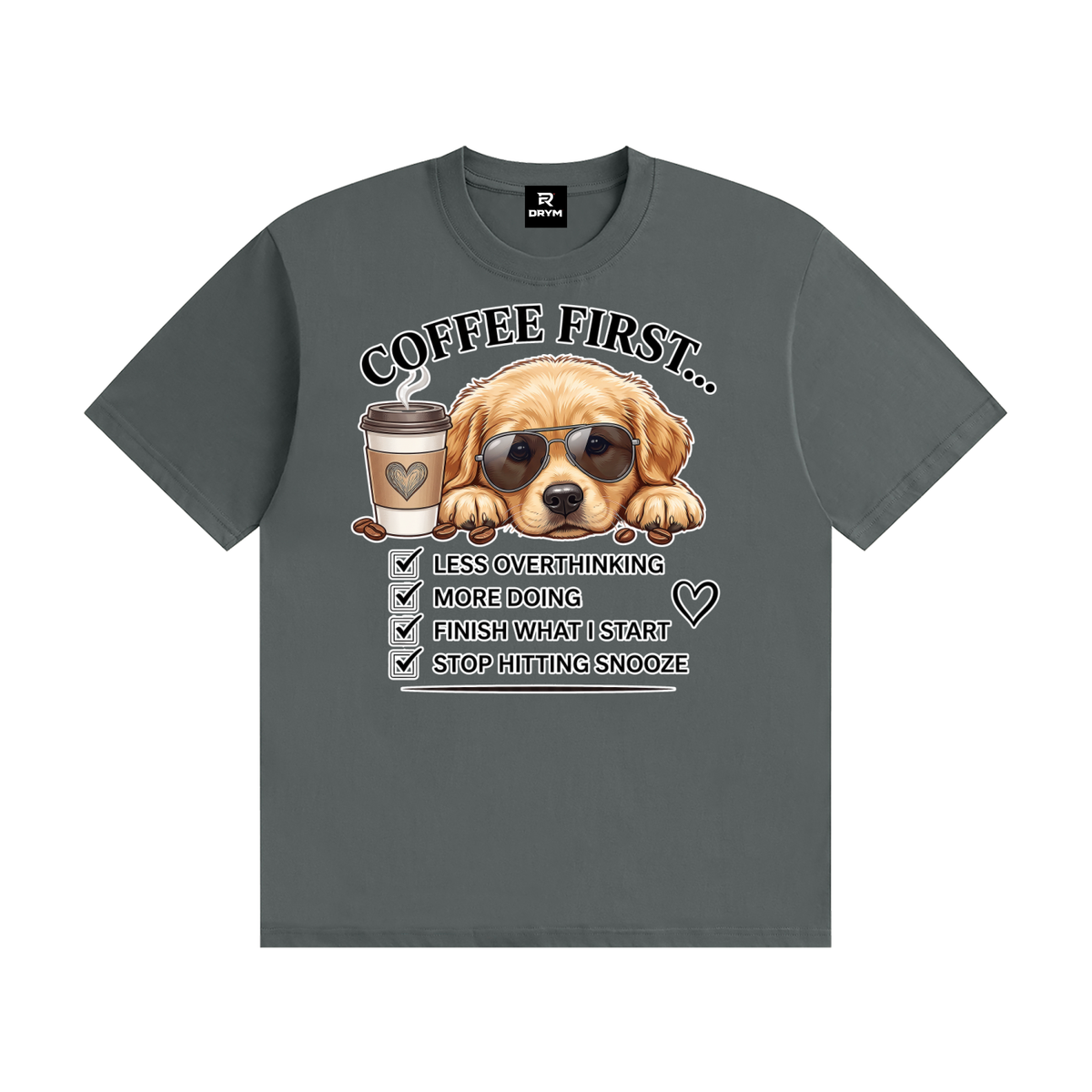 Coffee First Cotton T-Shirt