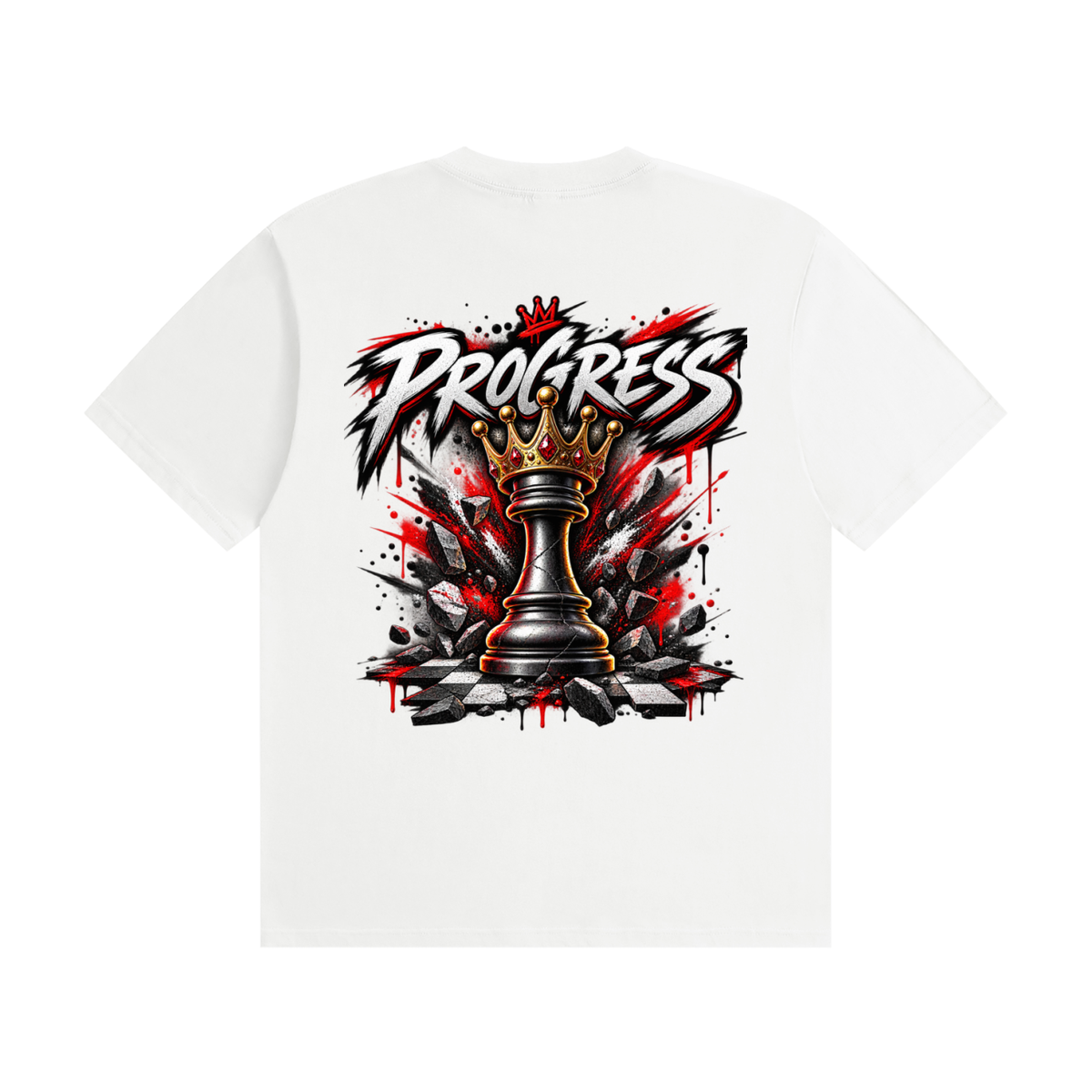 Progress Over Perfection Seamless Cotton T-Shirt