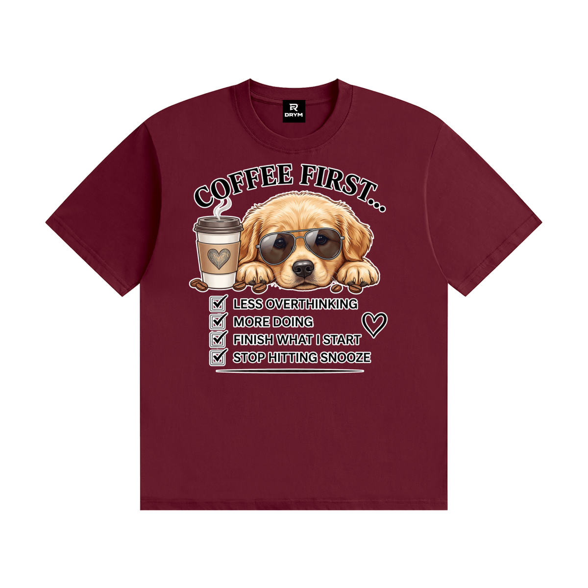 Coffee First Cotton T-Shirt