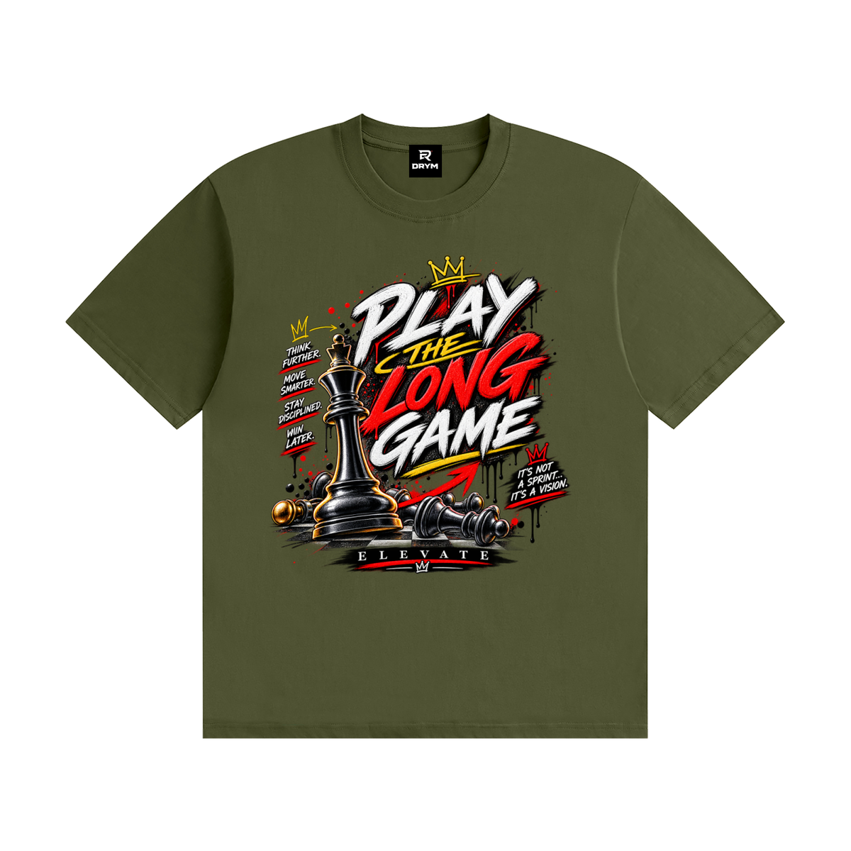 TheLongGame,Urban,Fashion,Clothing,motivational,streetwear,chessShirt,mindSet