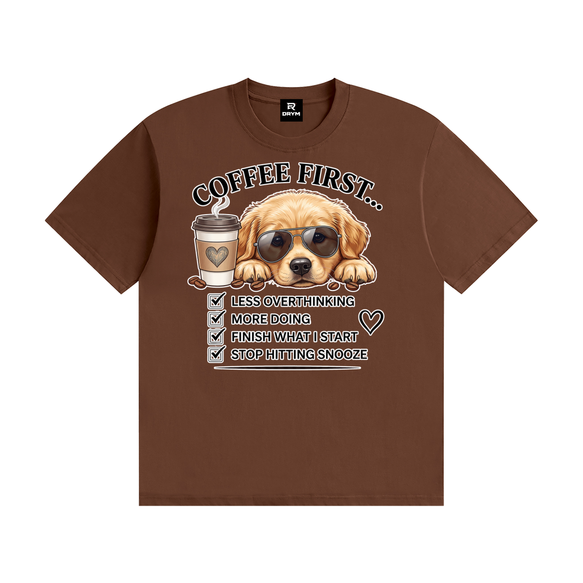 Coffee First Cotton T-Shirt