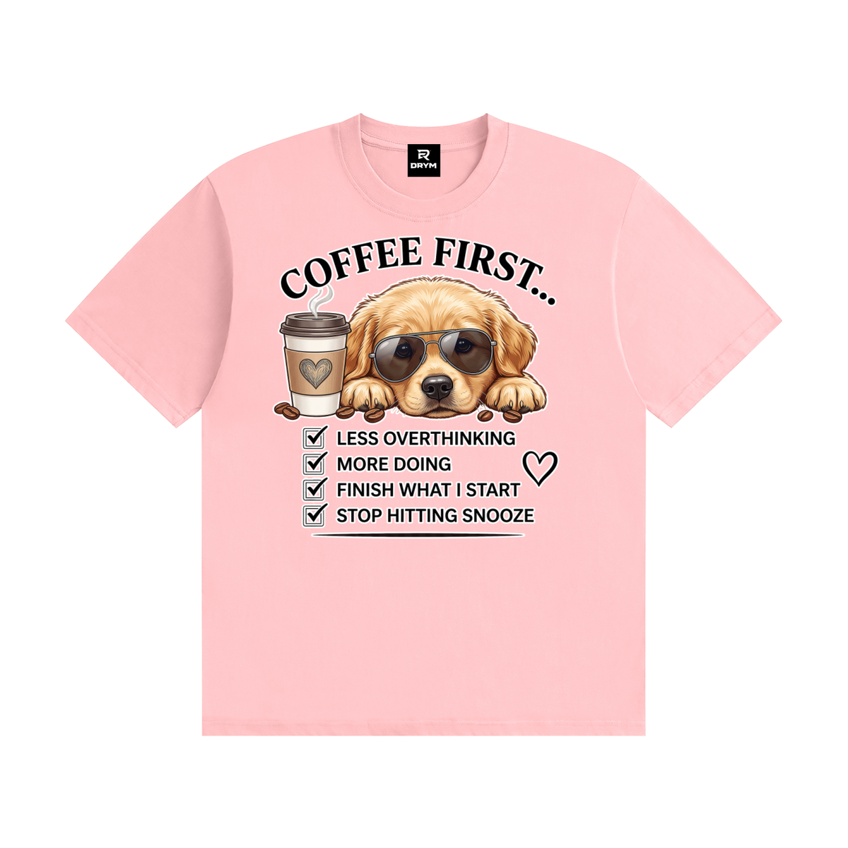 Coffee First Cotton T-Shirt