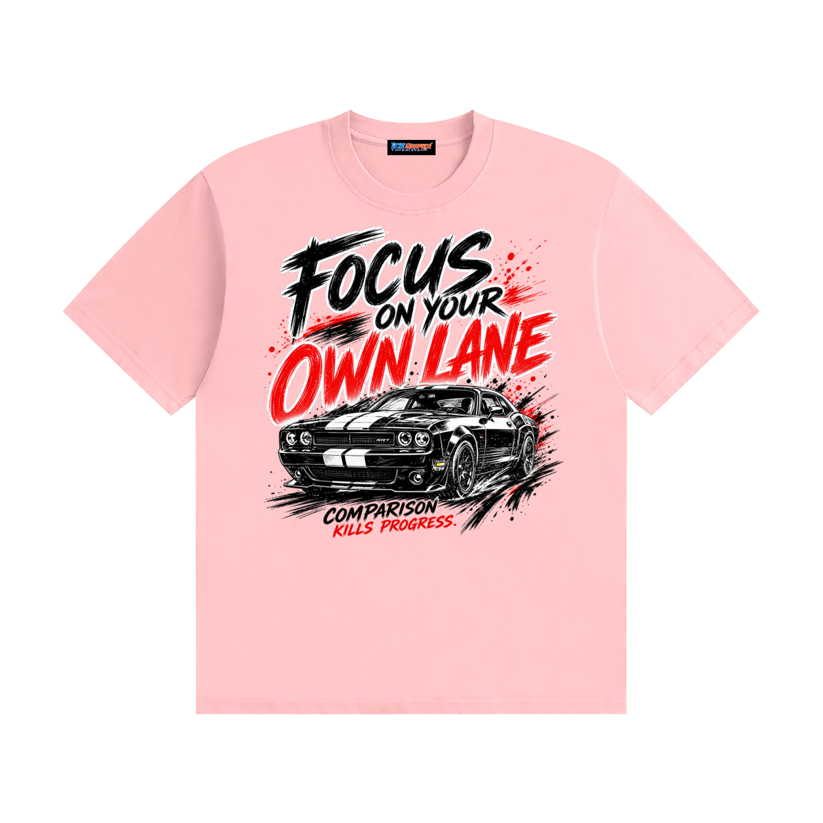 car,shirt,focus,graphic