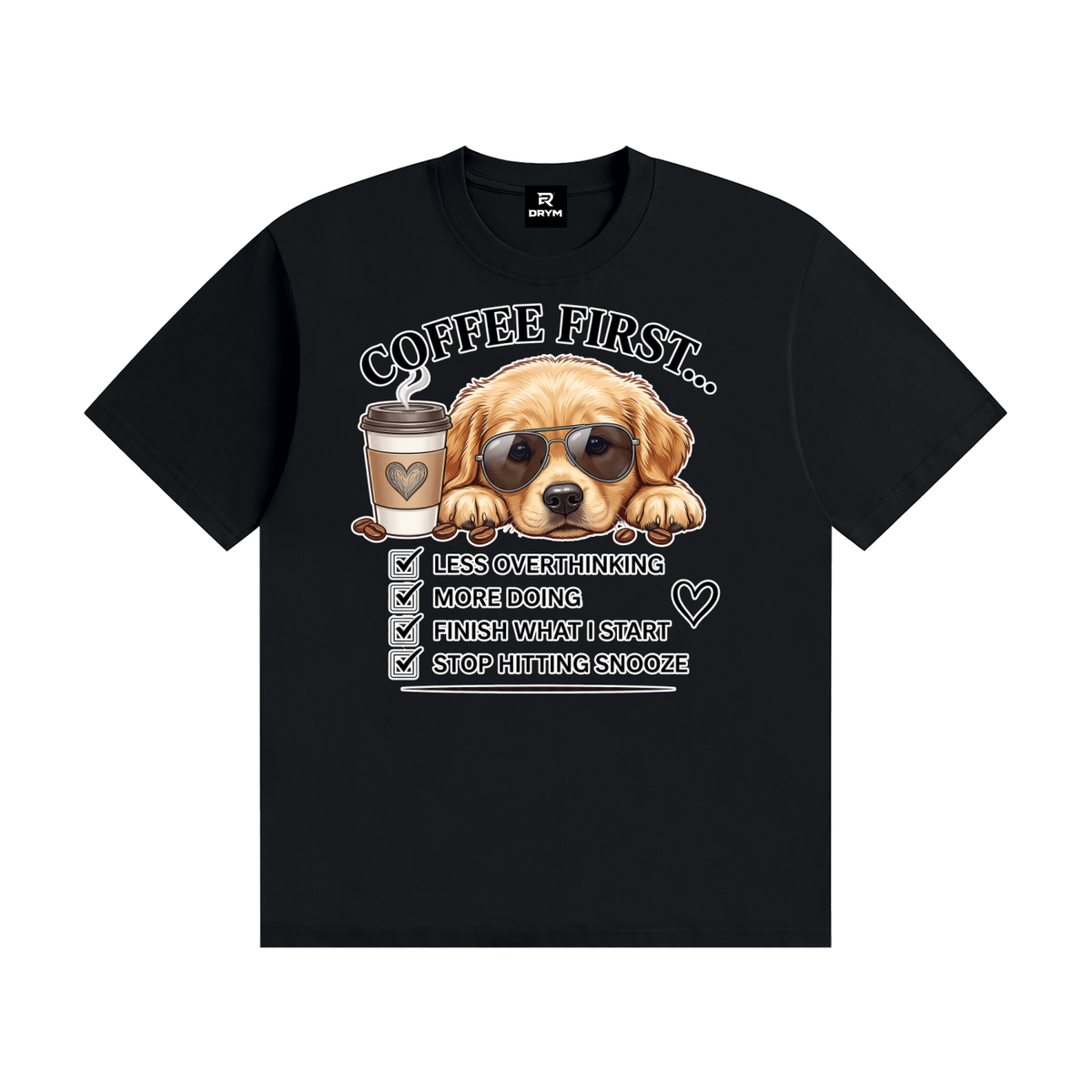 Coffee First Cotton T-Shirt