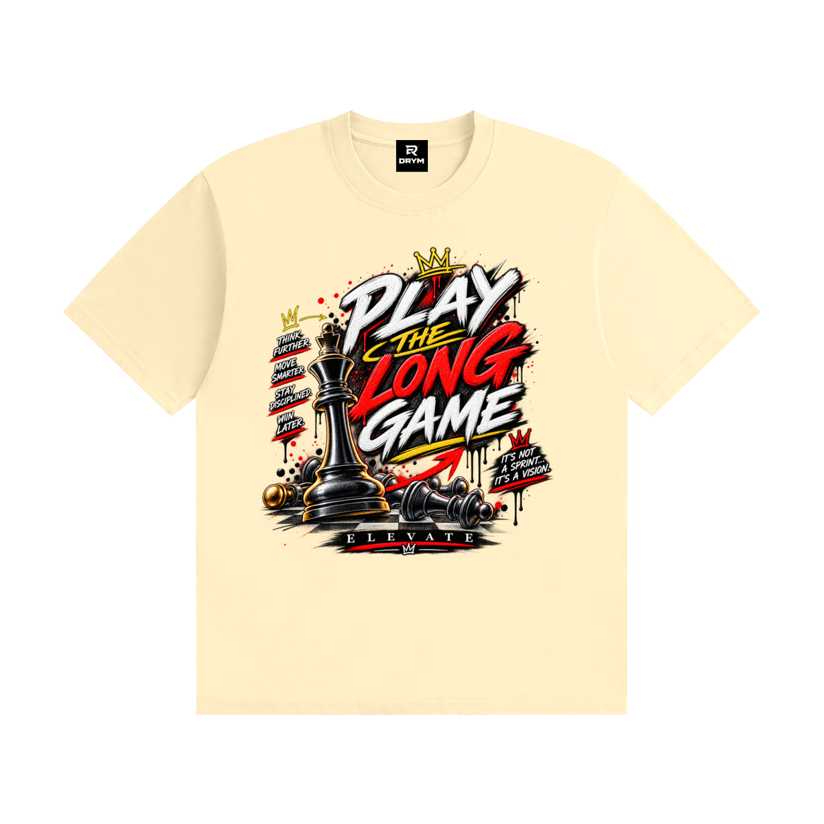 TheLongGame,Urban,Fashion,Clothing,motivational,streetwear,chessShirt,mindSet