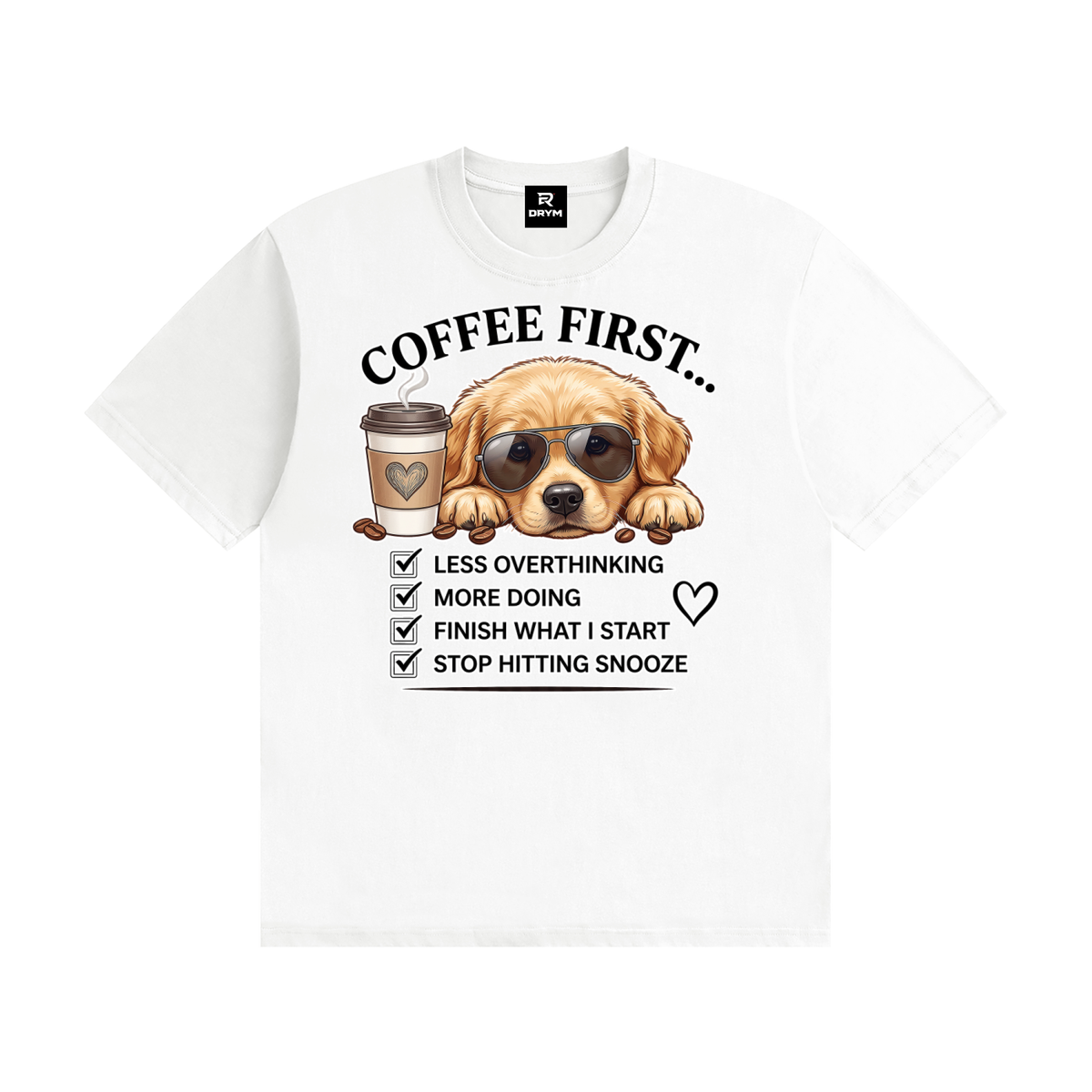 Coffee First Cotton T-Shirt