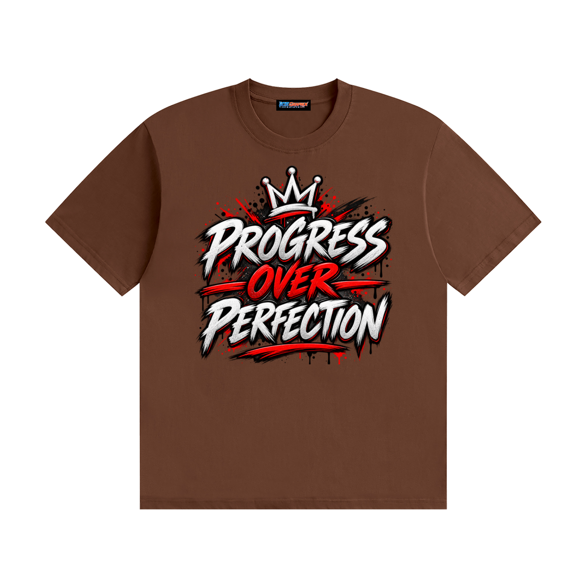 Progress Over Perfection Seamless Cotton T-Shirt