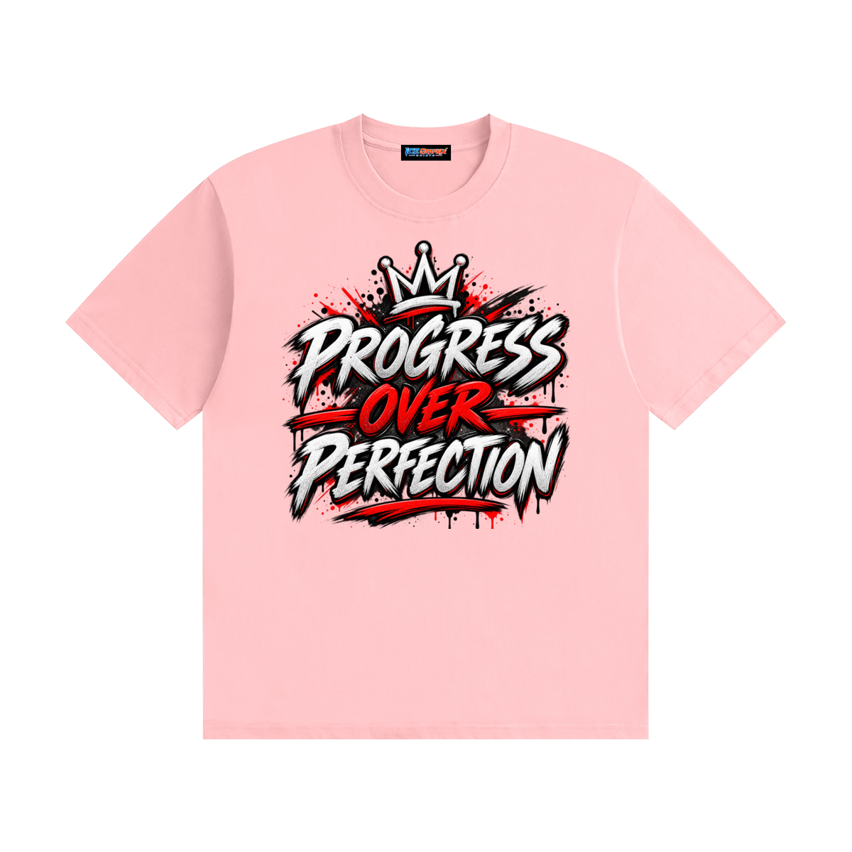 Progress Over Perfection Seamless Cotton T-Shirt
